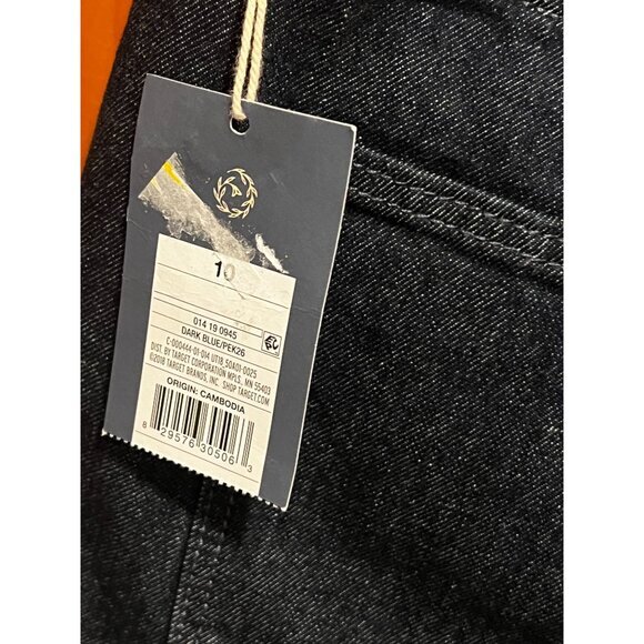 Universal Thread Vintage Midi Shorts Size 10 Dark Blue Denim NWT - Picture 4 of 8